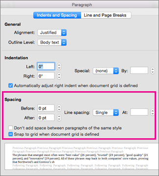 change line spacing in word for mac
